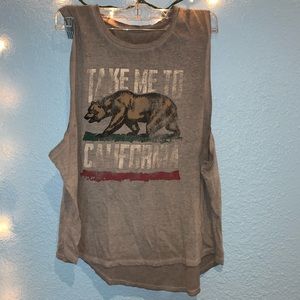 Grey Muscle Tank